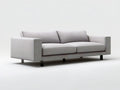 Modern Light Gray 3-Seat Polyester Upholstered Sofa, 84 x 35 x 33 in